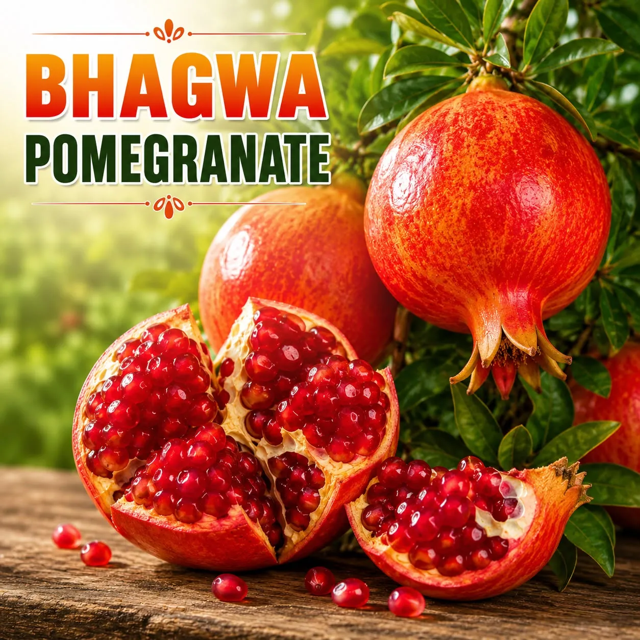 Bhagwa Pomegranate (பகுவா சிவப்பு மாதுளை )