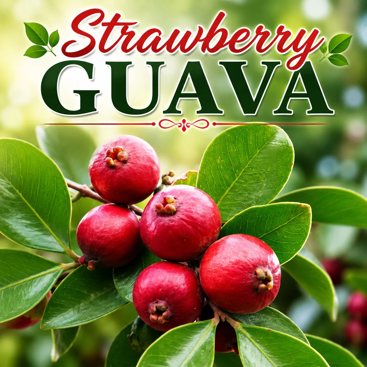 Red Strawberry Guava (ஸ்ட்ராபெர்ரி கொய்யா)